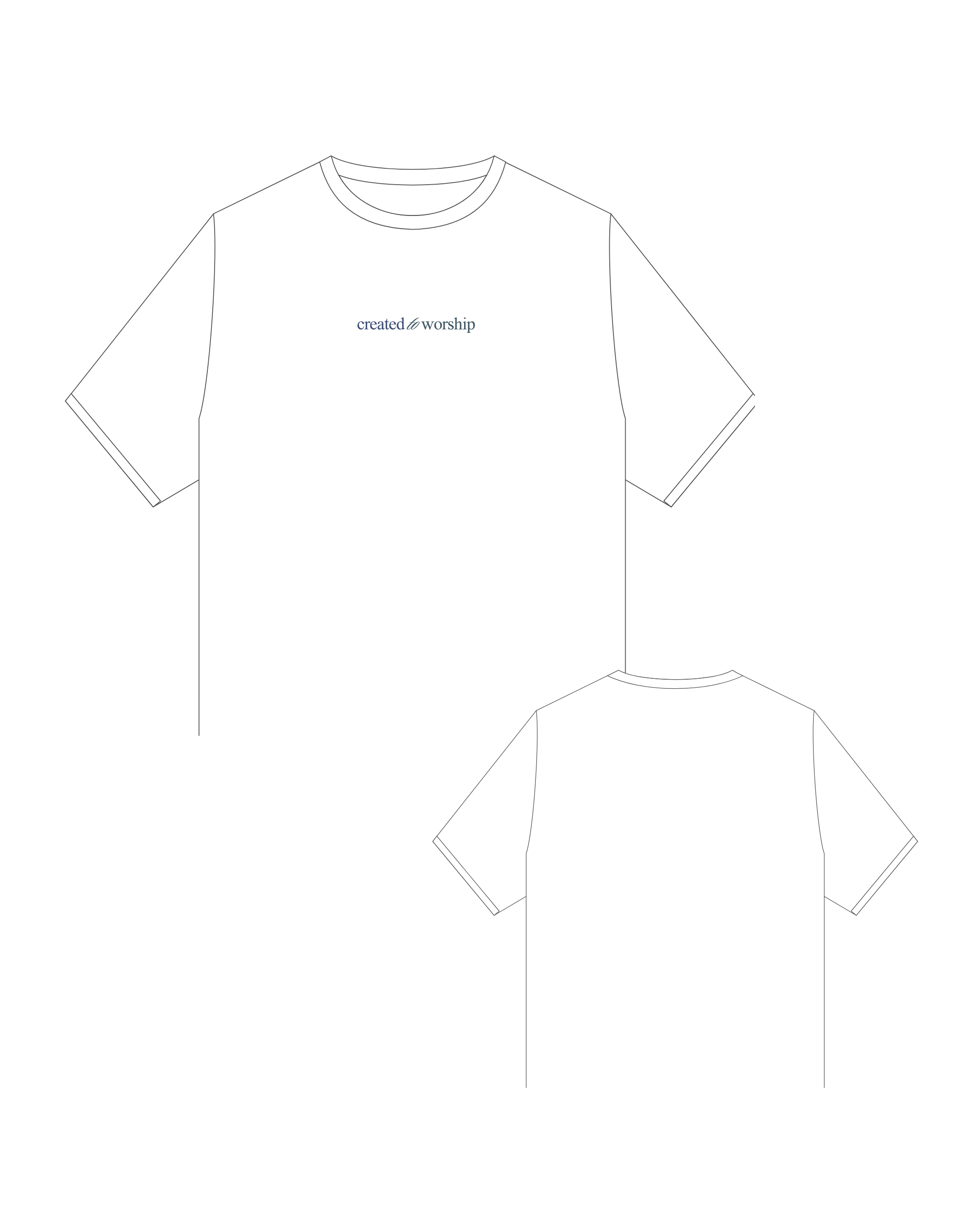 CREATED TO WORSHIP BOX TEE - SNOW