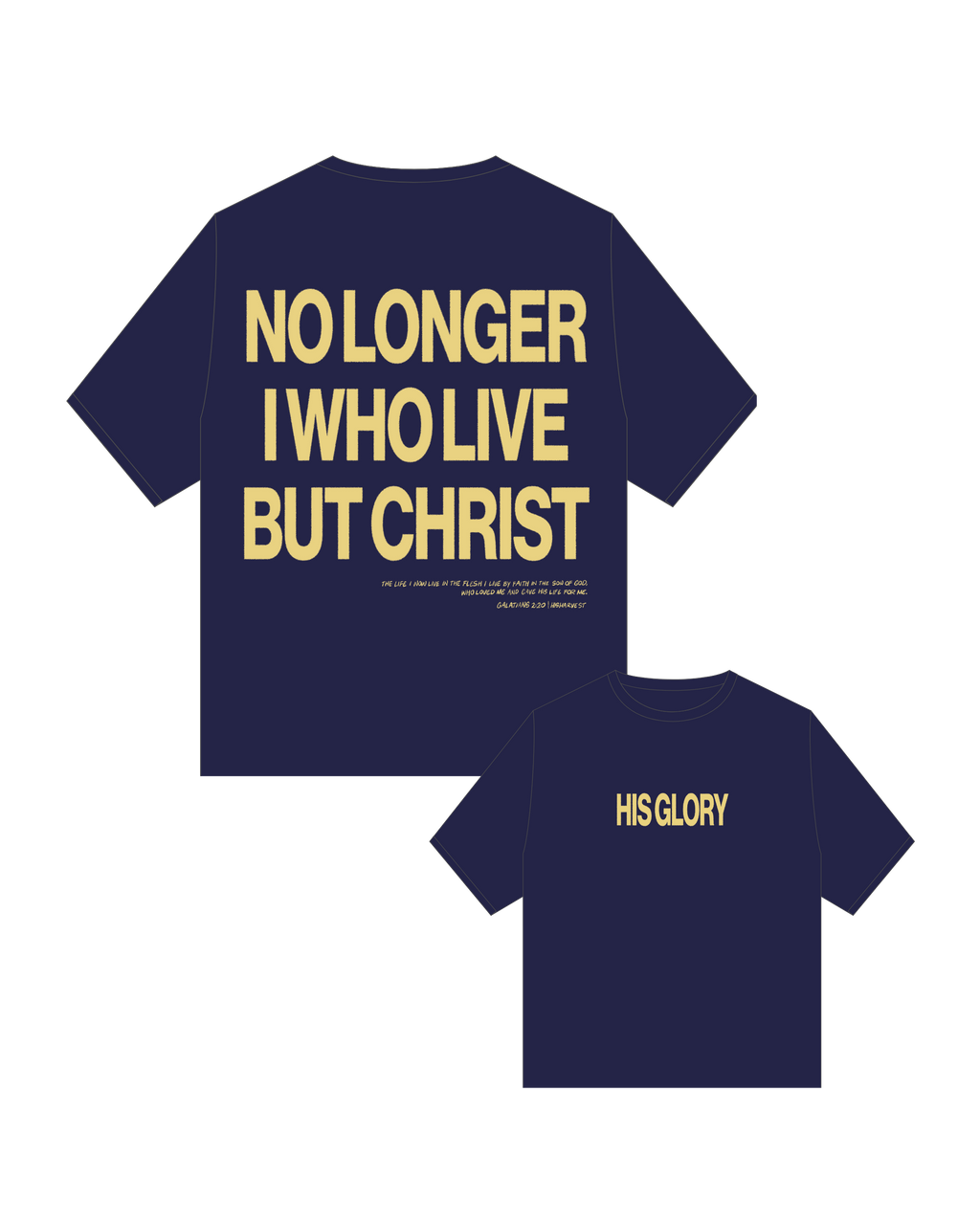 HIS GLORY BOX TEE - NAVY