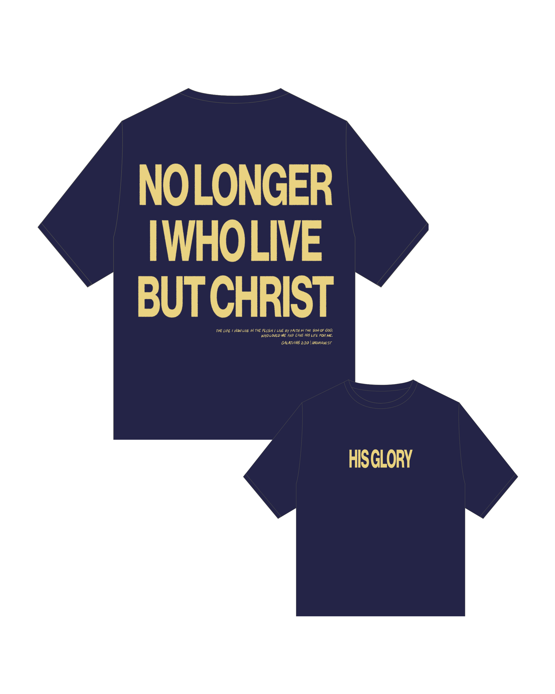 HIS GLORY BOX TEE - NAVY